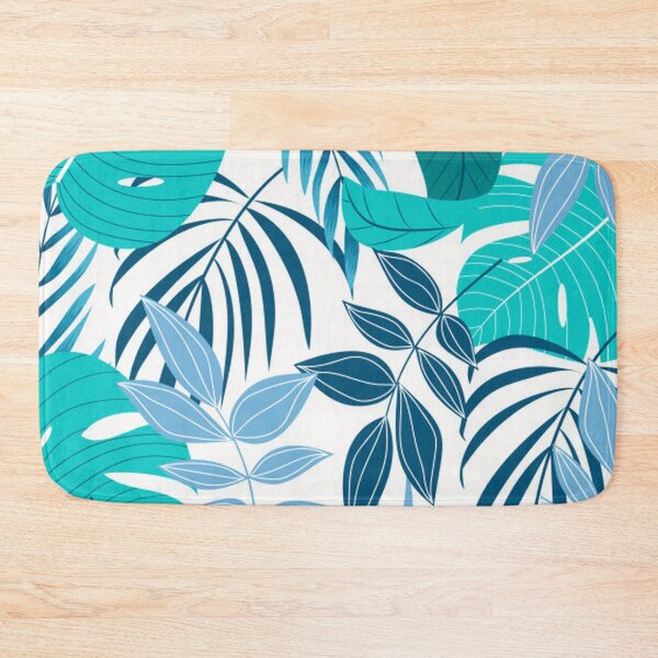 Item preview, Gorgeous Tropical Pattern in Shades of Blue and Green designed and sold by pugmom4.