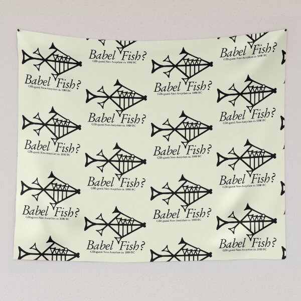 Item preview, Babel Fish? Neo-Assyrian Cuneiform designed and sold by MichaelAtOz.