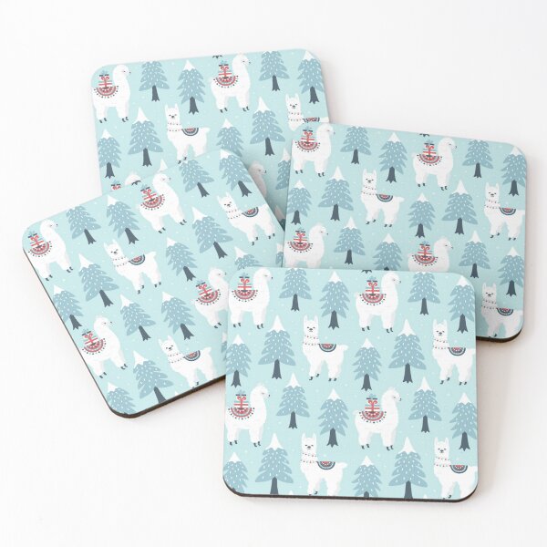 Item preview, Super Cute Christmas Llamas designed and sold by pugmom4.
