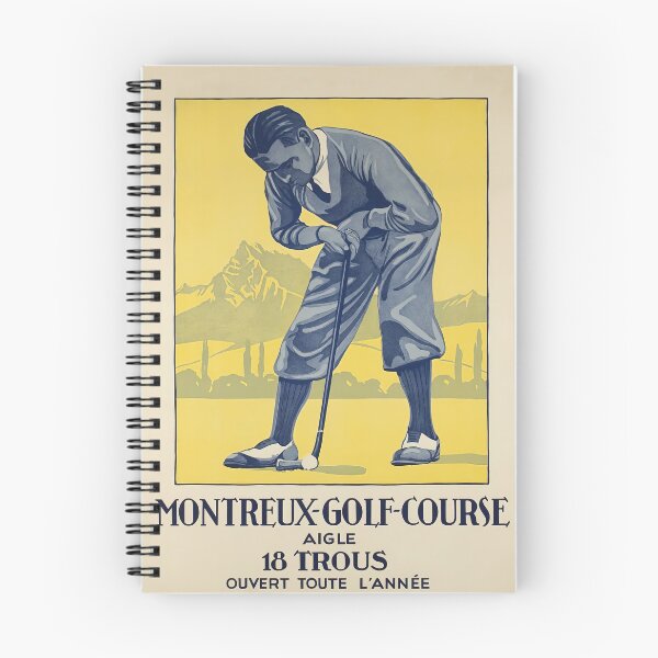Item preview, Golfer, Putting on the Green, Vintage Golf Poster designed and sold by vintagevivian.