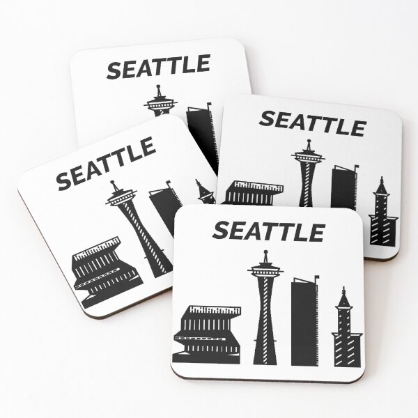 Item preview, Seattle Skyline, Washington, USA designed and sold by marosharaf.
