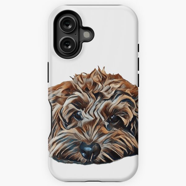 Item preview, Chocolate/Brown Cockapoo - White Background designed and sold by BernerAndBasset.