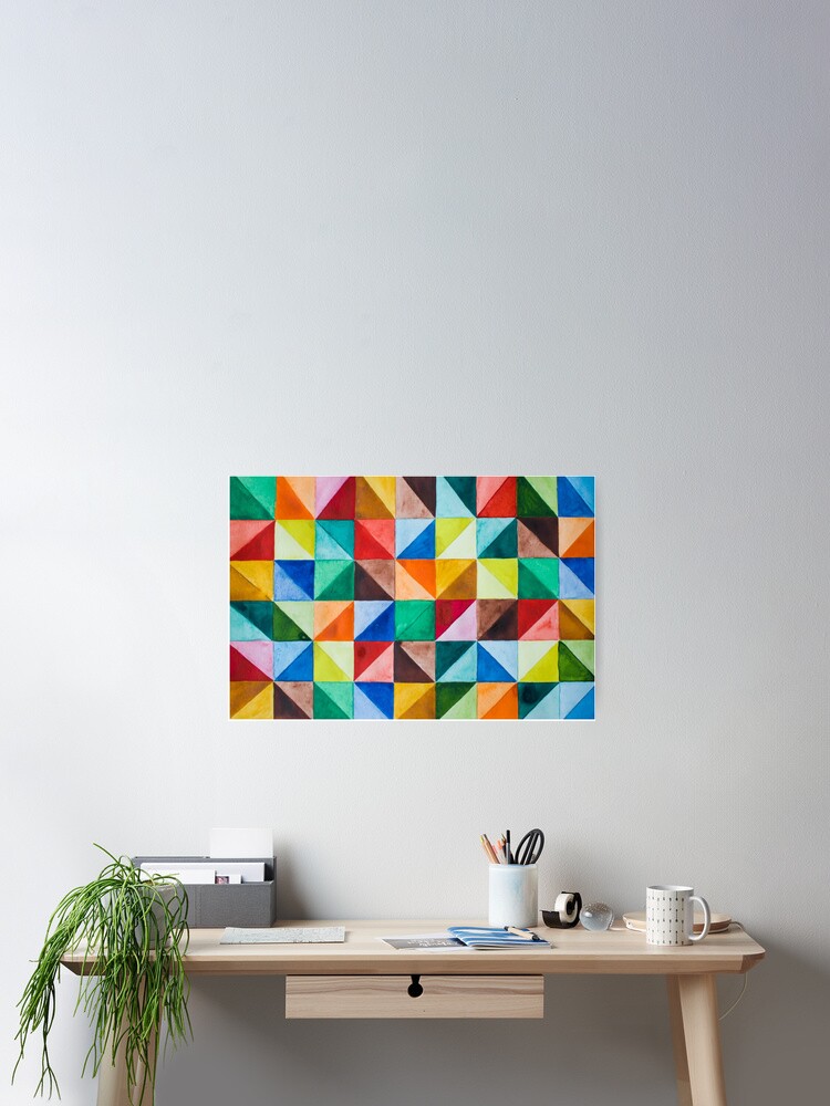 Thumbnail 2 of 3, Poster, Patchwork Pattern designed and sold by OjasTree.
