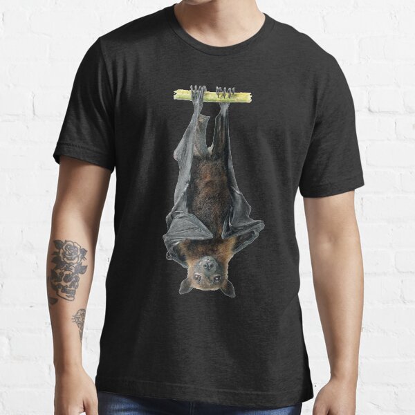 Item preview, Cool Cute Realistic Bat hanging upside down animal lover gift t shirt designed and sold by Johannesart.