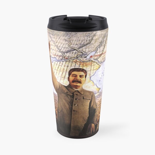 Communism Poster. The Great Plan for the Transformation of Nature, великое преобразование природы, velikoye preobrazovaniye prirody Travel Mug