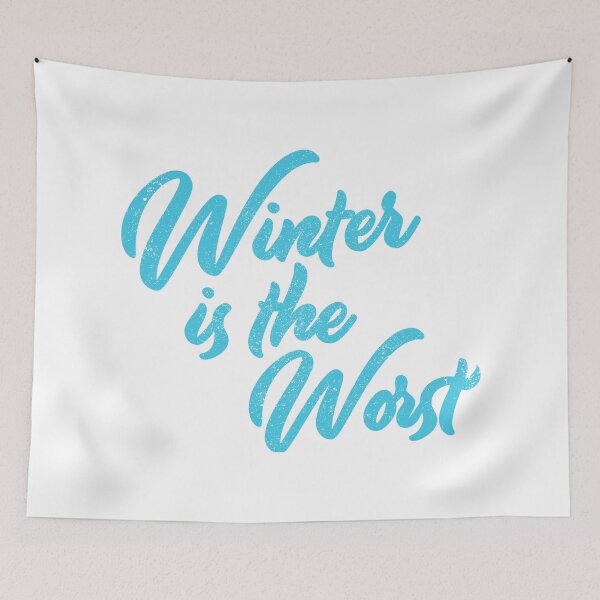 Item preview, Winter Sucks Funny Cute Brush Lettering designed and sold by Creatively Torn.