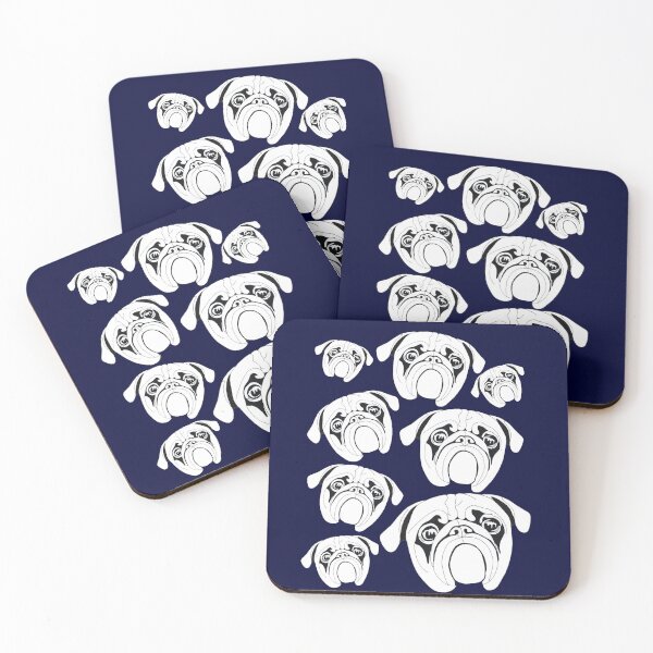 Item preview, Pugs Print designed and sold by Flower Magic .