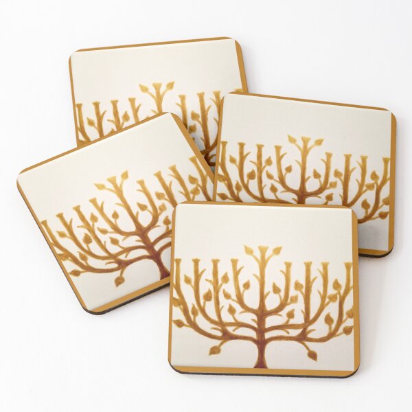 Item preview, Menorah de hoja de oro designed and sold by Sue Goldberg.