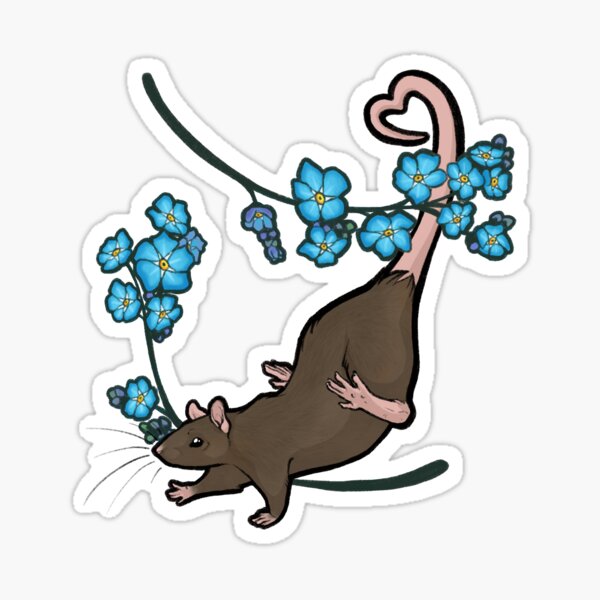 Forget Me Not - Rat 5 - Agouti Sticker