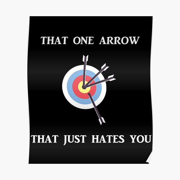 Archery Archer Bow and Arrow Hunting Girl Gift Poster