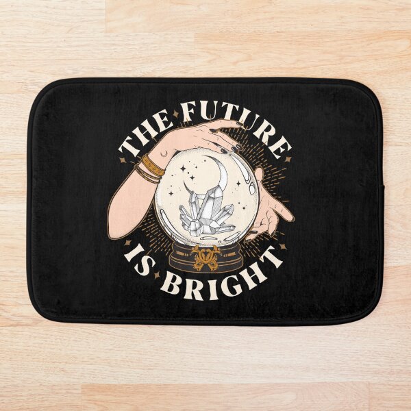 The Future Is Bright Bath Mat