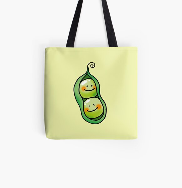 cute 2 peas in a pod All Over Print Tote Bag