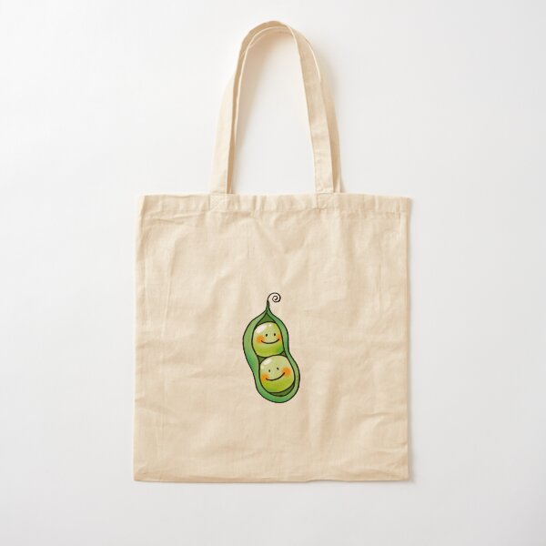cute 2 peas in a pod Cotton Tote Bag