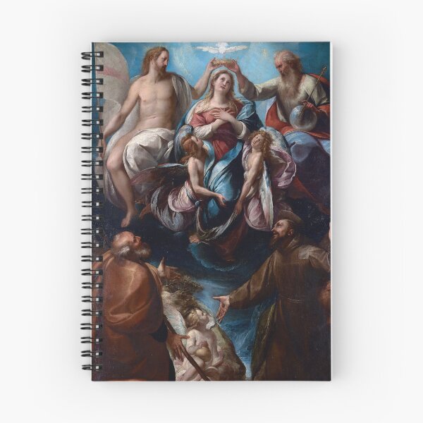 Item preview, Coronation of the Virgin with Saints Joseph and Francis of Assisi designed and sold by allhistory.