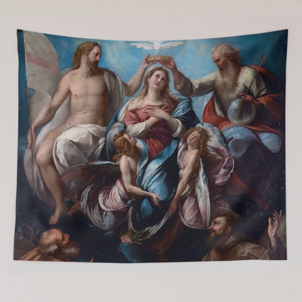 Item preview, Coronation of the Virgin with Saints Joseph and Francis of Assisi designed and sold by allhistory.