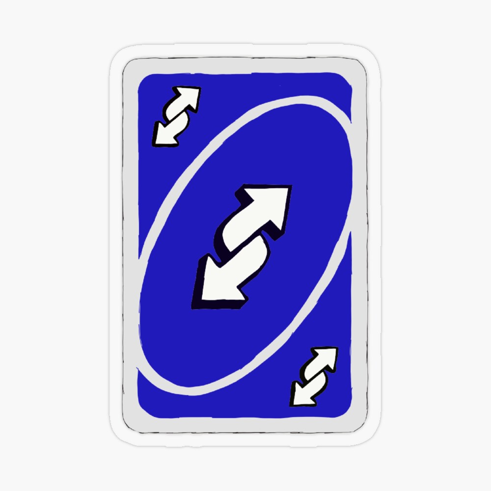 Custom Discord Emoji — love-themed uno reverse cards (blue, yellow