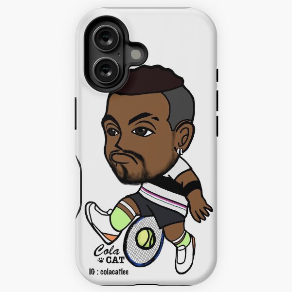 Vista previa del artículo con la obra «Nick Kyrgios Tennis», diseñado y vendido por Colacatlee.