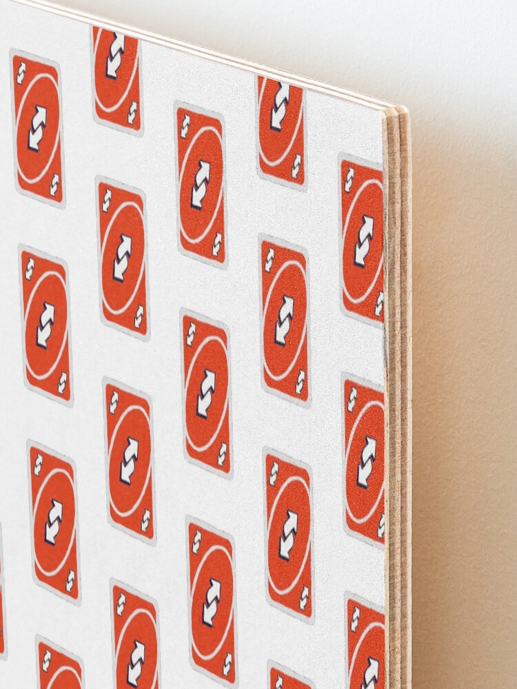  red uno reverse card mounted print by mezziee redbubble