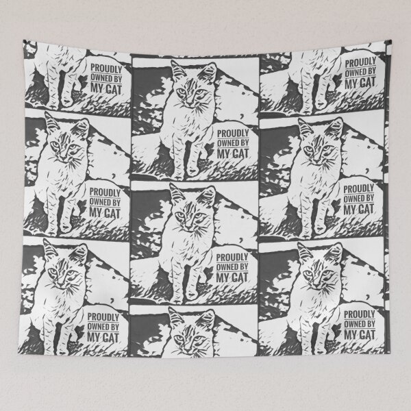 Item preview, Proudly Owned by my Cat Sketch designed and sold by gphotobox.