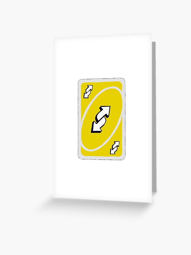 Yellow Uno Reverse Card 