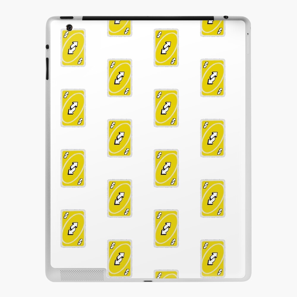 Yellow Uno Reverse Card Ipad Case Skin By Mezziee Redbubble