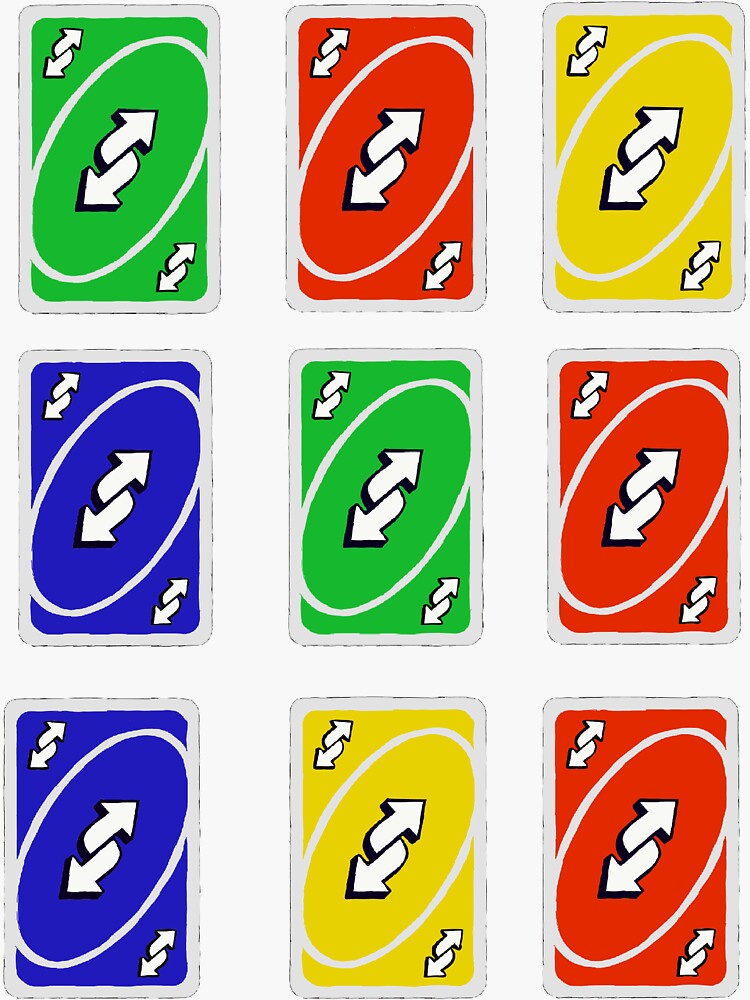 Uno Reverse Card Meme Sticker - Sticker Mania