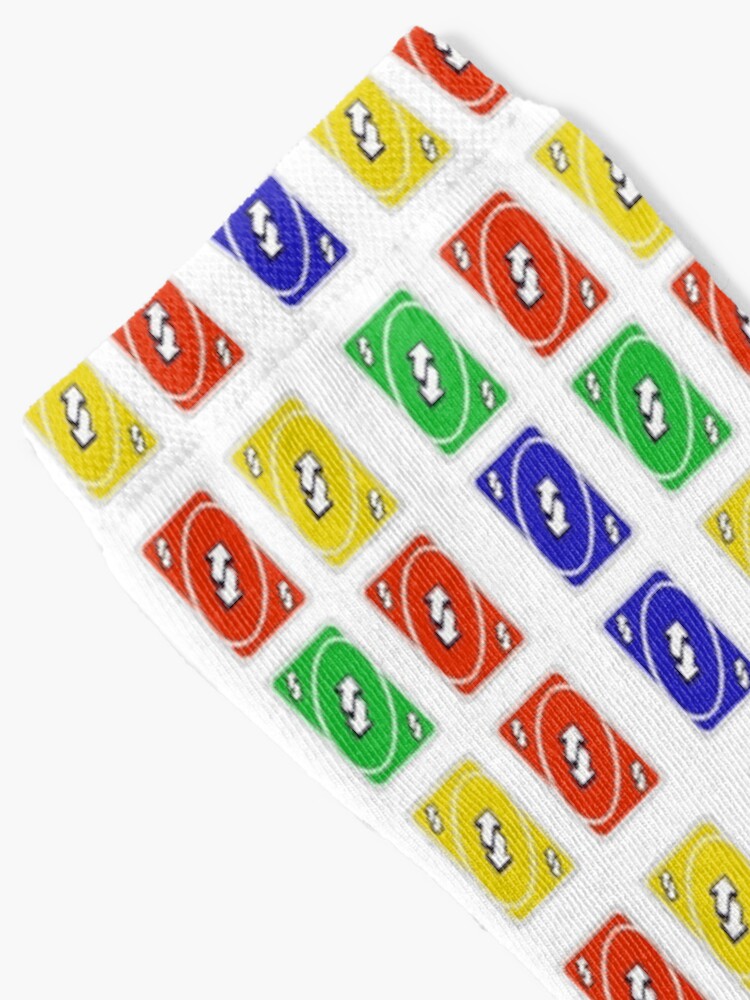 Uno Rainbow Reverse Card Socks for Sale by MrPollux