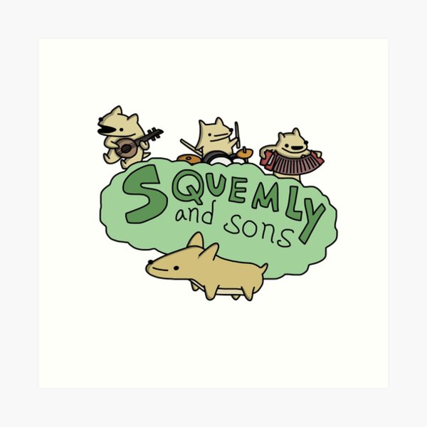 Squemly and Sons - Tiny Snek Comics Art Print