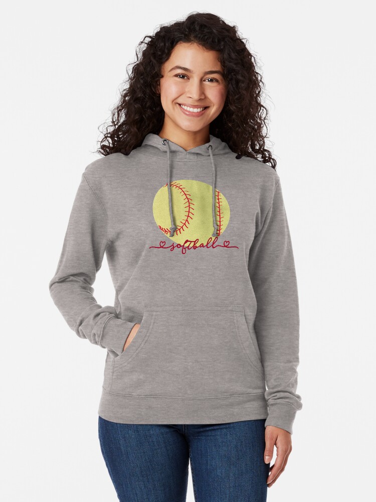 yellow softball hoodie