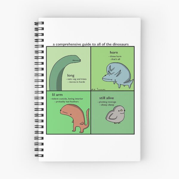 Item preview, A Comprehensive Guide To All Of The Dinosaurs - Tiny Snek Comics designed and sold by acohen110.