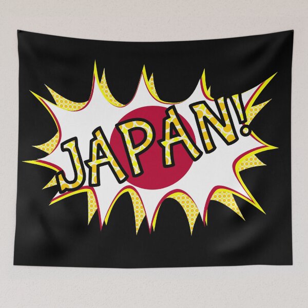 Item preview, Japanese Flag Comic Book Style designed and sold by piedaydesigns.