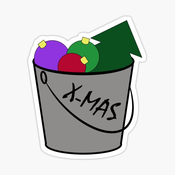 Big Bucket of Christmas Sticker