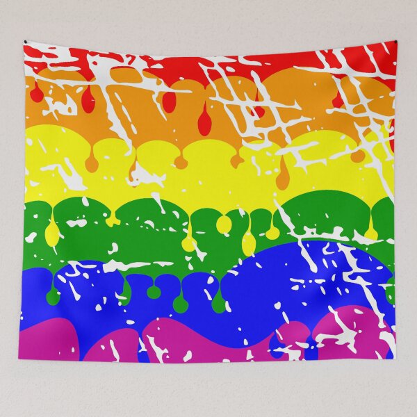 Item preview,  Rainbow Dripping Paint Distressed  designed and sold by piedaydesigns.