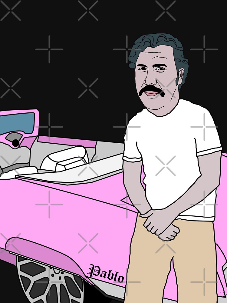 "Pablo Escobar Funny Lowrider Cartoon" T-shirt by thatyoungyork