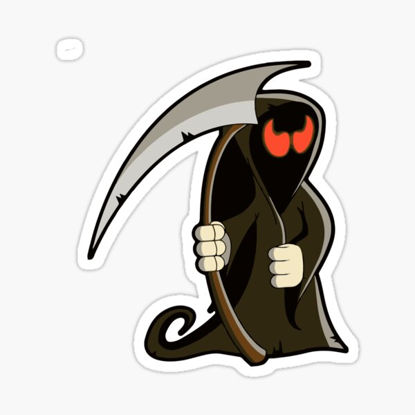 Cartoon Reaper Sticker