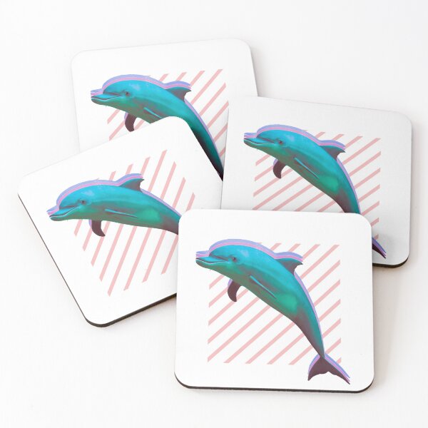 Item preview, Vaporwave Dolphin designed and sold by chase-the-girl.