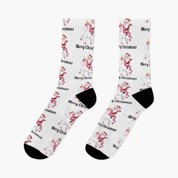 Item preview, santa claus riding unicorn merry christmas designed and sold by atevern.