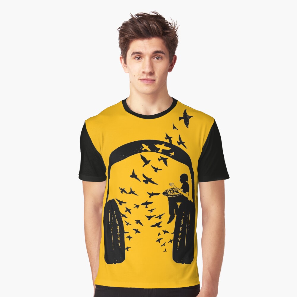 Headphone - Hang Drum Graphic T-Shirt