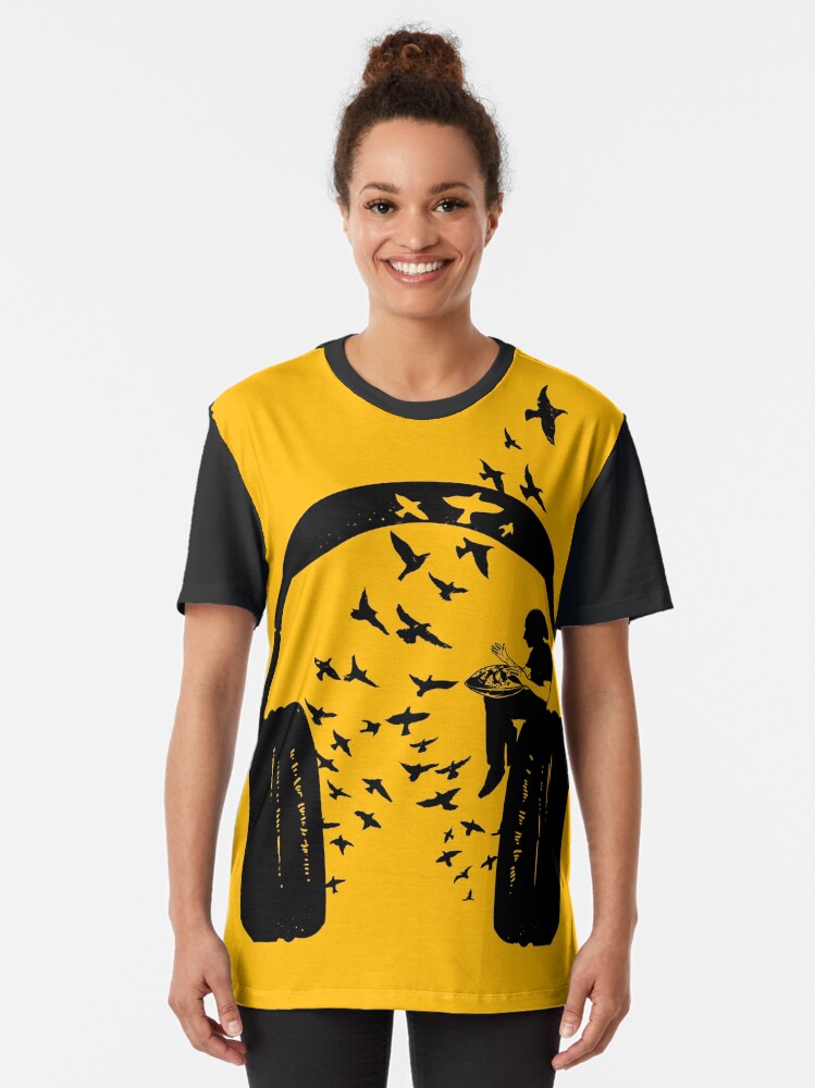Alternate view of Headphone - Hang Drum Graphic T-Shirt