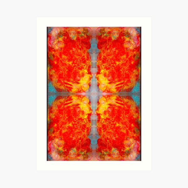 oil pastel abstract digital pattern decided Art Print
