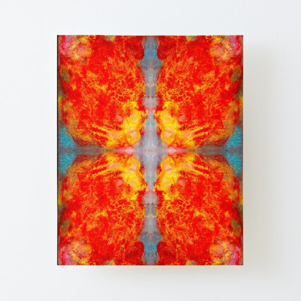 oil pastel abstract digital pattern decided Canvas Mounted Print
