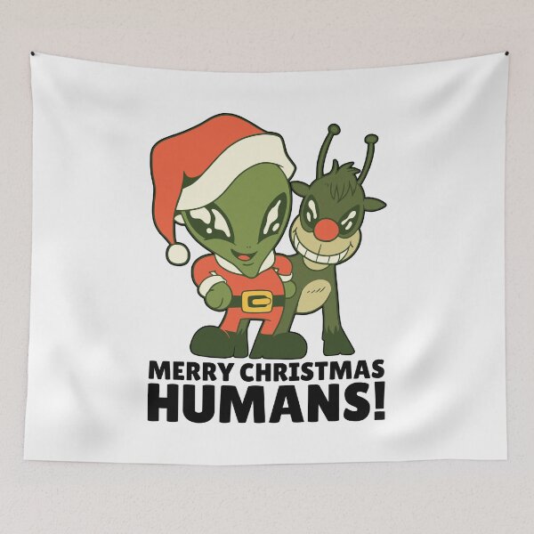 Item preview, Funny alien christmas design. designed and sold by emphatic.