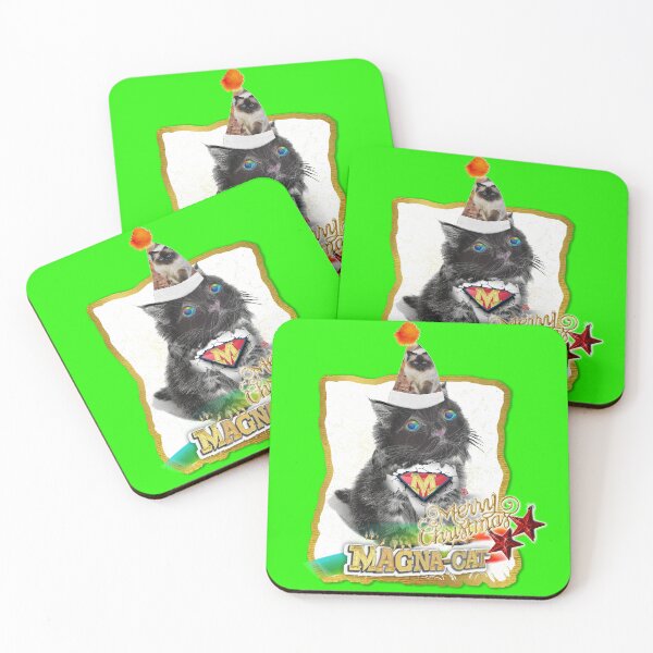 Item preview, Merry Christmas - Puffy Magna Miracle Cat - Hero Black Cat (By AliceCCI)  designed and sold by VanyssaGraphics.
