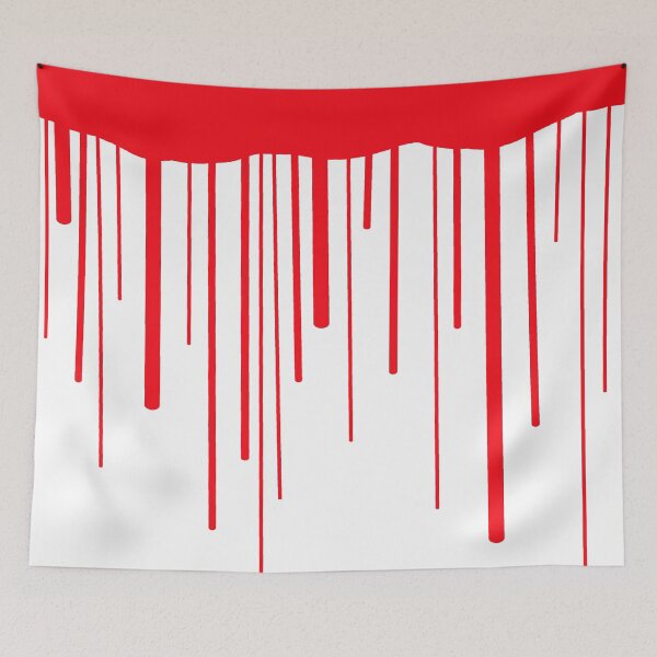 Item preview, Blood Drips (white) designed and sold by Jeremy Crotty.