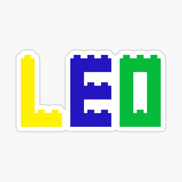 Leo Name Stickers | Redbubble