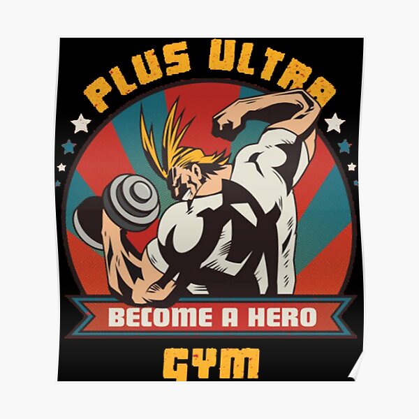 Plus Ultra Posters Redbubble - roblox plus ultra explosion