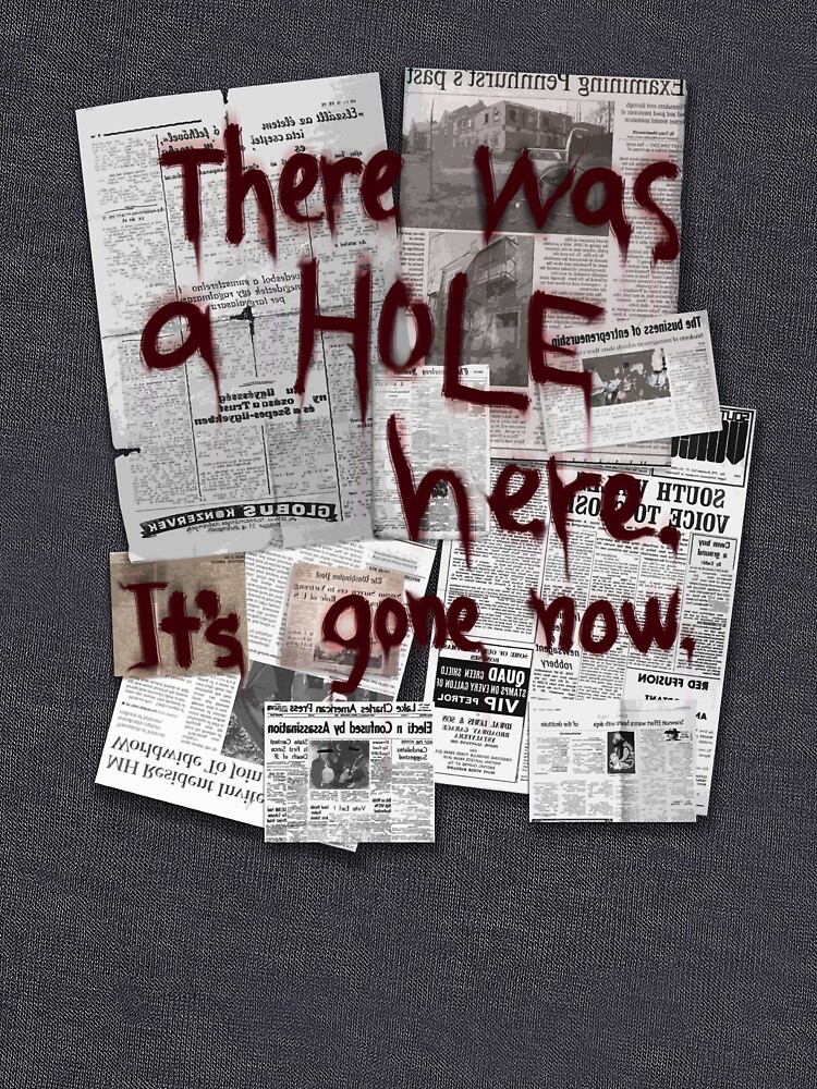 Get a hole in one. There was a hole there. Циферблат Silent Hill печать.