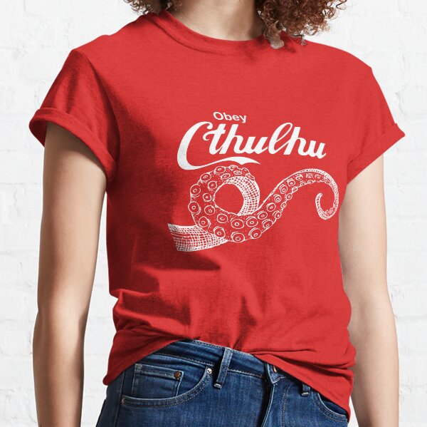 Obedecer a Cthulhu Lovecraft Camiseta clásica