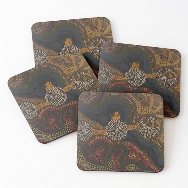 Item preview, Aboriginal dot art - both sides of river  designed and sold by Melchime.