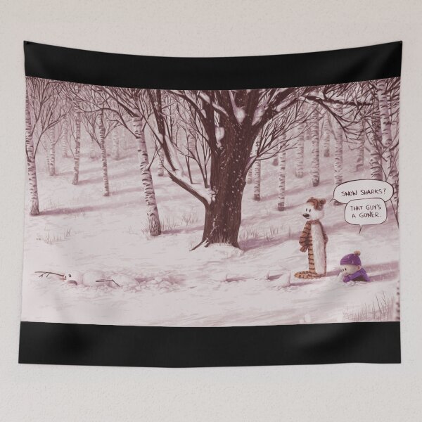 Item preview, Calvin and Hobbes Funny Comic - Personajes realistas designed and sold by L. Layne.